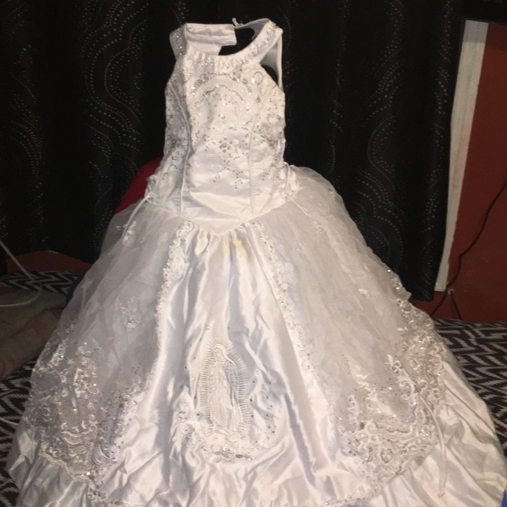 White baptism/communion dress